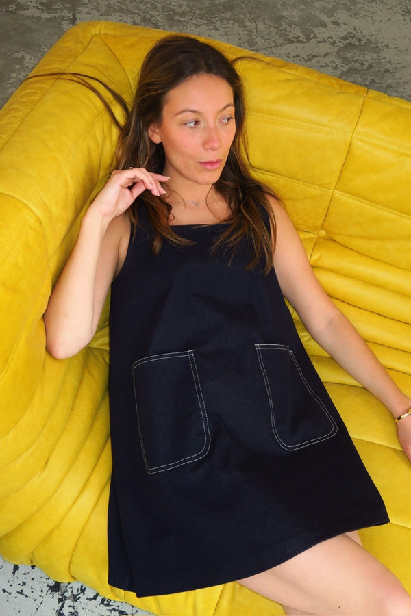 La robe Dînette bleu foncé - steseline - ROBE - S