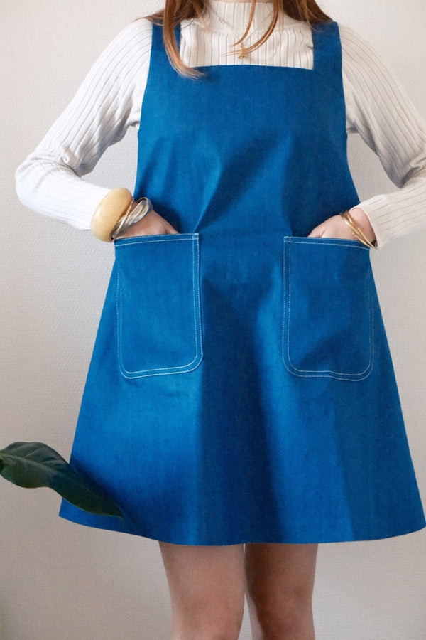 La robe Dînette bleu roi - steseline - ROBE - S