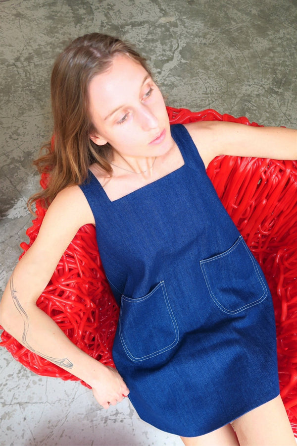 La robe Dînette bleue - steseline - ROBE - S
