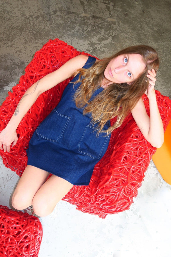 La robe Dînette bleue - steseline - ROBE - S