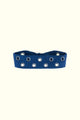 Le bandeau en jean orné d'œillets - steseline - ACCESSOIRES - Bleu foncé