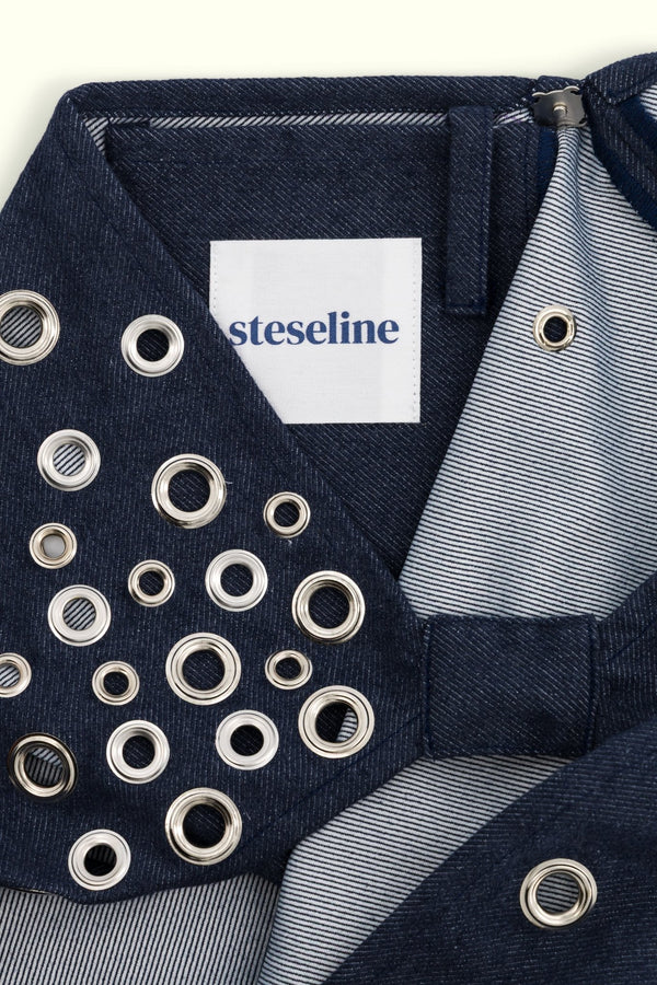 Le sac Vera œillets - steseline - SAC - Bleu foncé