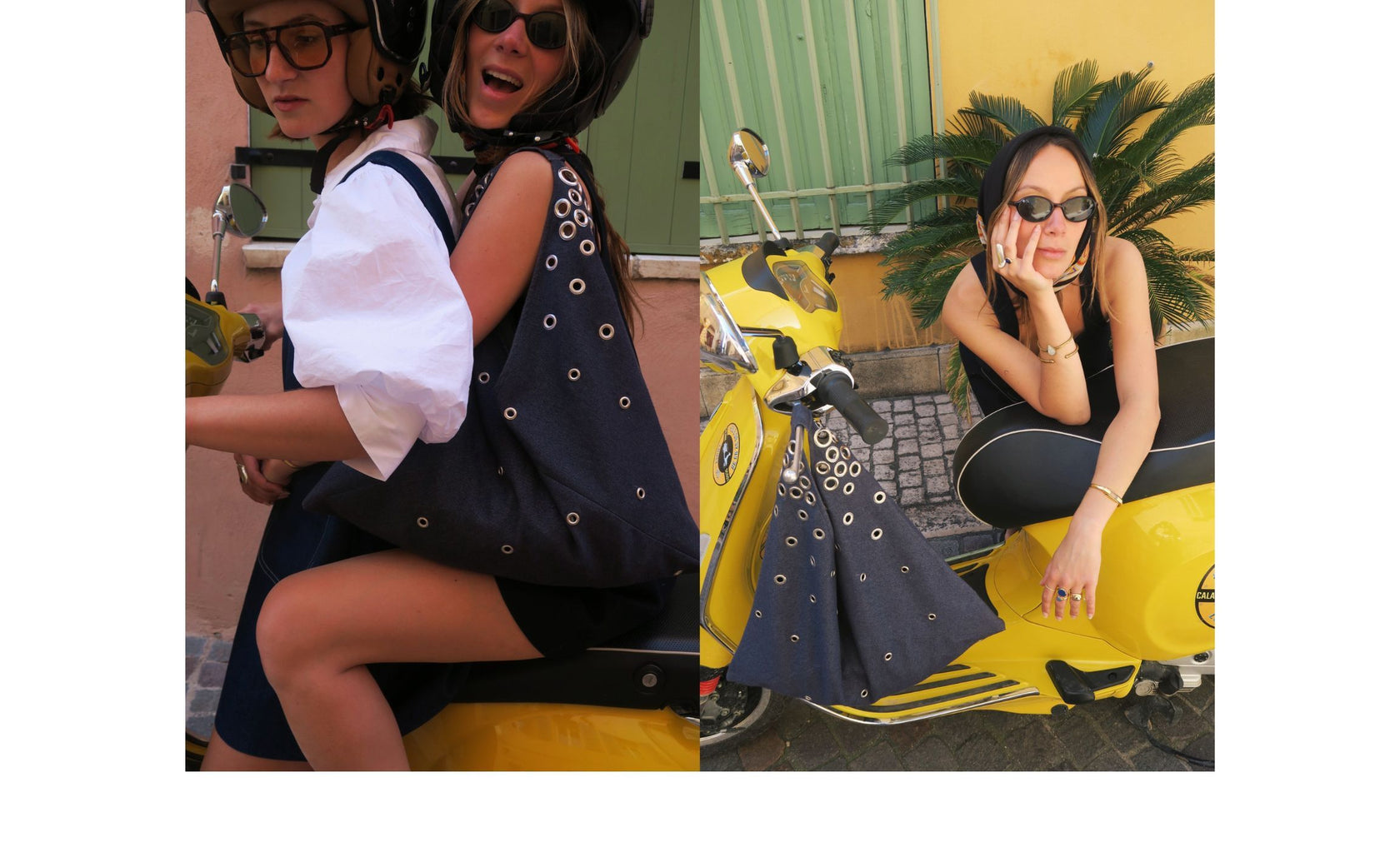 sac en jean - robe en jean