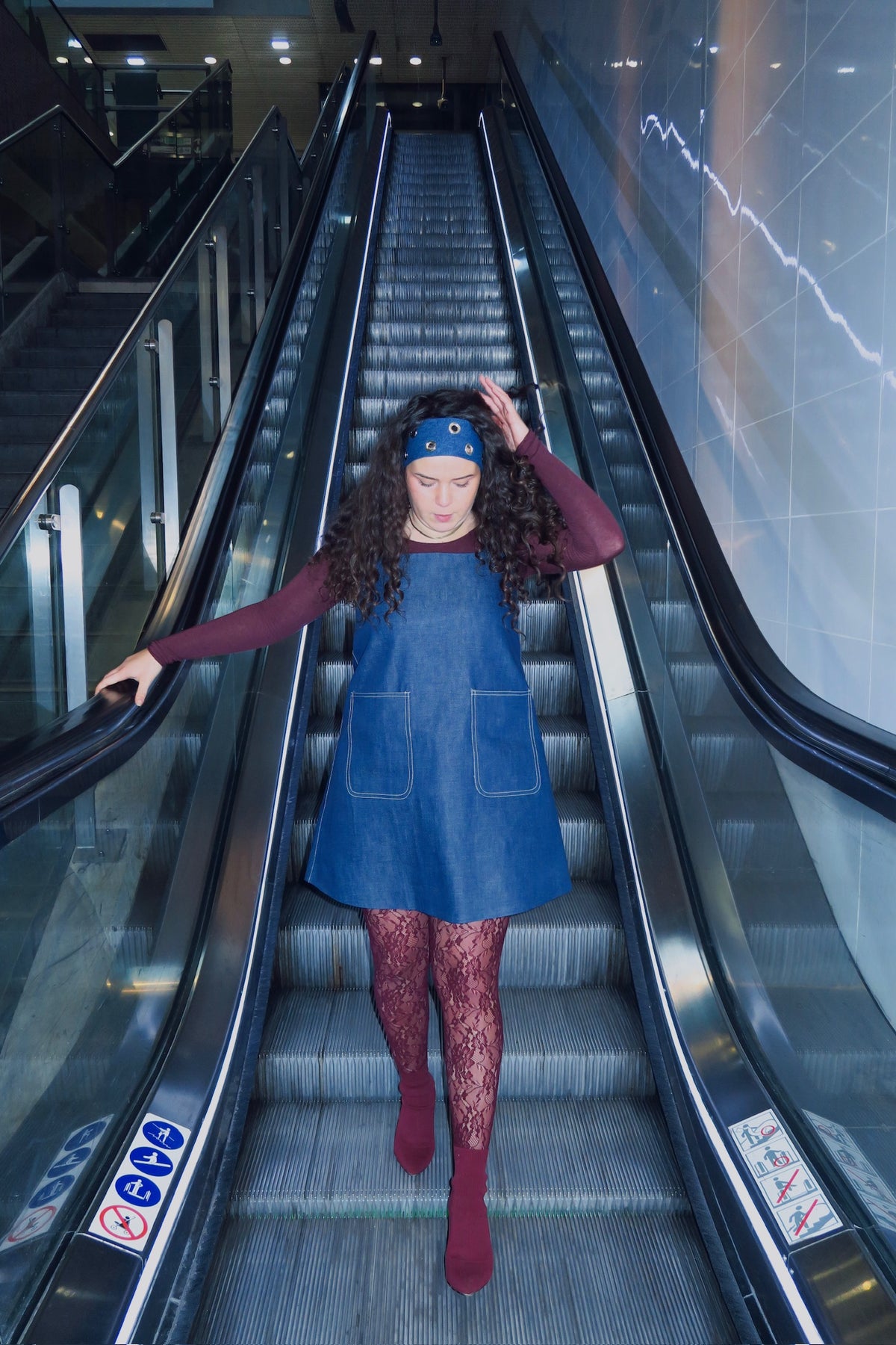 robe trapèze en jean